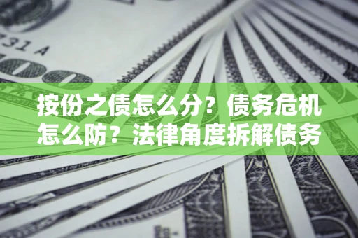 北京按份之债怎么分？债务危机怎么防？法律角度拆解债务分配与风险自保指南