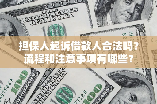 北京担保人起诉借款人合法吗？流程和注意事项有哪些？