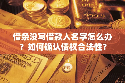 北京借条没写借款人名字怎么办？如何确认债权合法性？