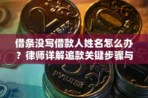 北京借条没写借款人姓名怎么办？律师详解追款关键步骤与证据链构建
