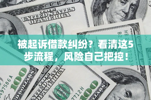 北京被起诉借款纠纷？看清这5步流程，风险自己把控！