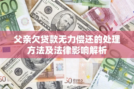 北京父亲欠贷款无力偿还的处理方法及法律影响解析