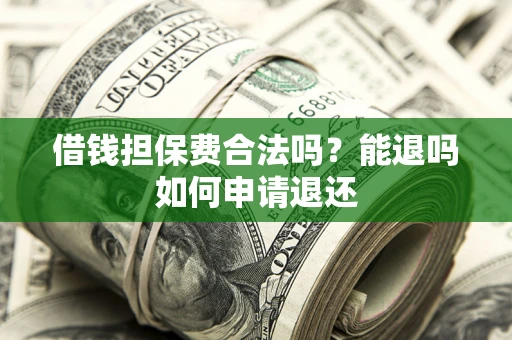 北京借钱担保费合法吗？能退吗如何申请退还