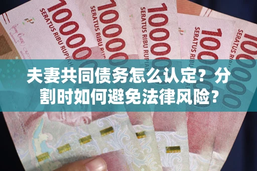 北京夫妻共同债务怎么认定？分割时如何避免法律风险？
