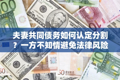 北京夫妻共同债务如何认定分割？一方不知情避免法律风险必看！